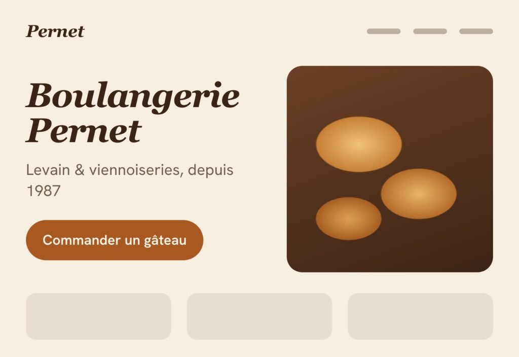 Site de Boulangerie Pernet